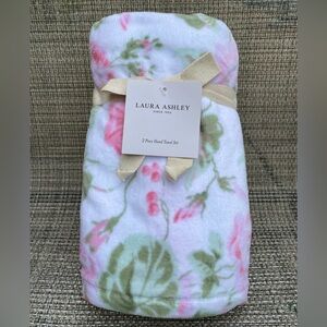 Laura Ashley Morning Gloria Shabby Chic Floral Hand Towel Set 2pc